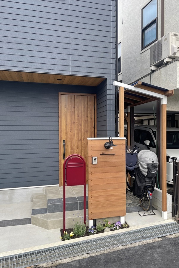 伊丹市S様邸の新築外構と庭工事