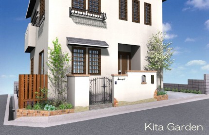尼崎市K様邸外構と庭のプランニングのイメージ図面