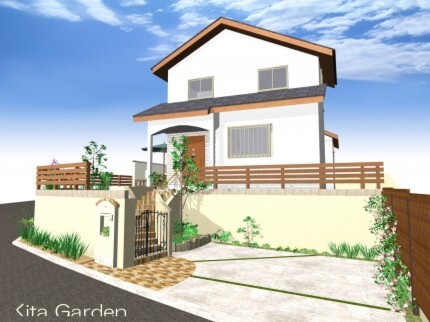 兵庫川西市K様邸外構と庭のプランニング図面