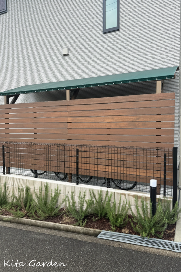 大阪府茨木市H様邸の自転車屋根