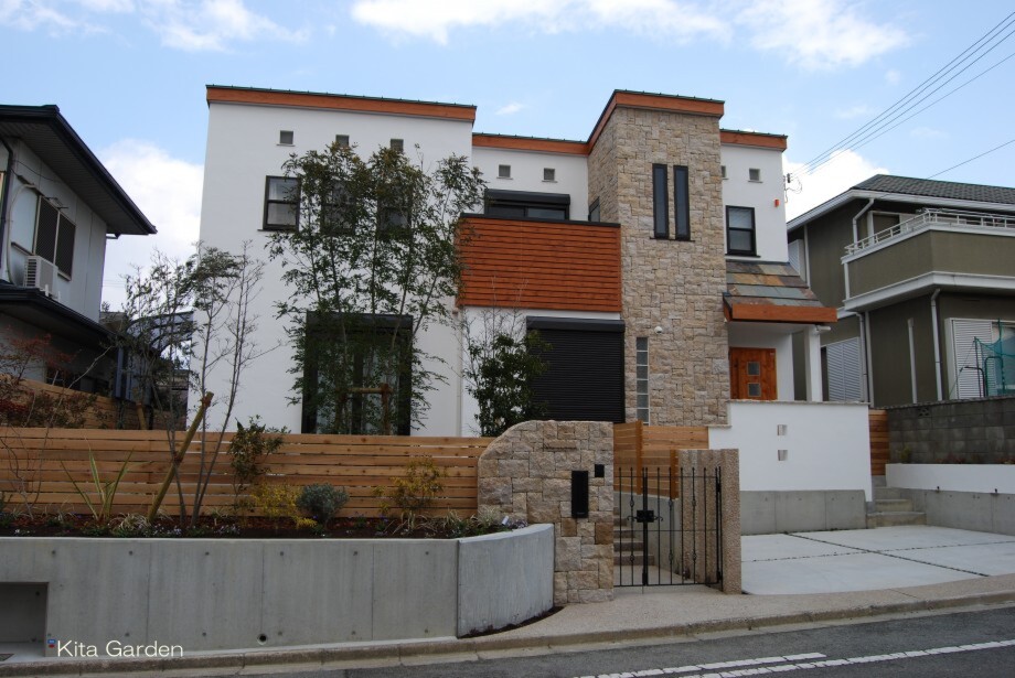 大阪和泉市N様邸の新築外構と庭工事