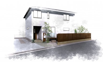 大阪箕面市K様邸の外構と庭のプランニング図面