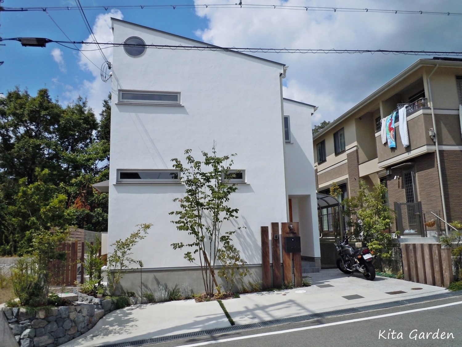 大阪箕面市S様邸の新築外構と庭工事
