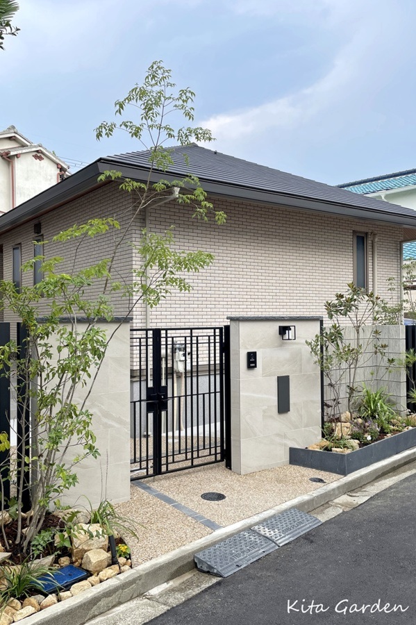 兵庫県尼崎市N様邸の外事と庭工事