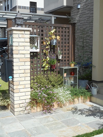 大阪府池田市のナチュラル外構