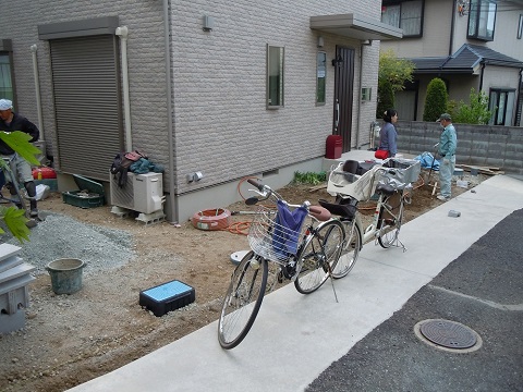 川西市の新築外構工事