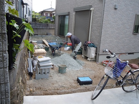 川西市の外構と庭工事