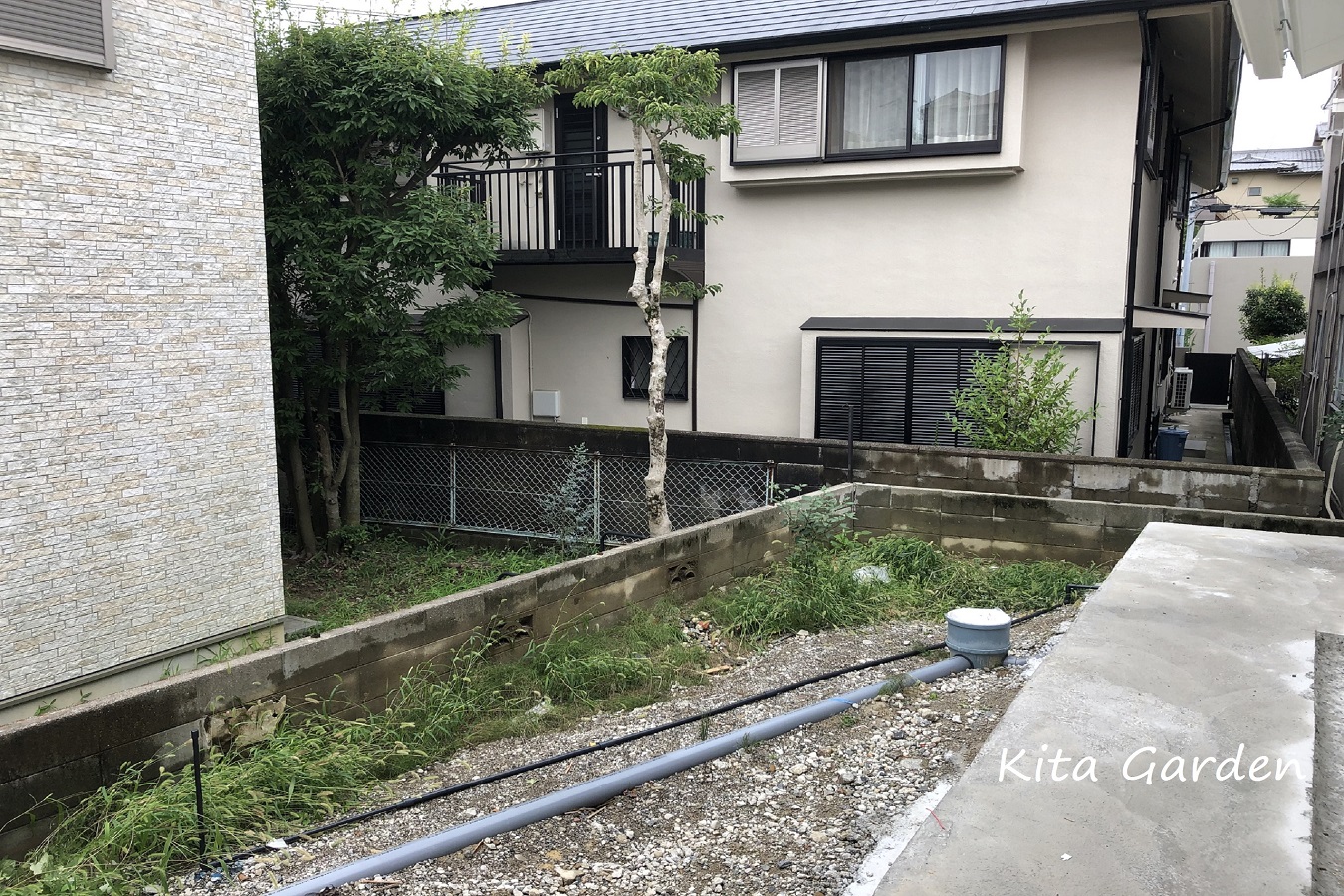 茨木市の新築外構庭工事
