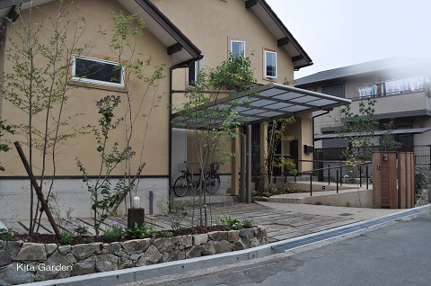 吹田市のナチュラル外構