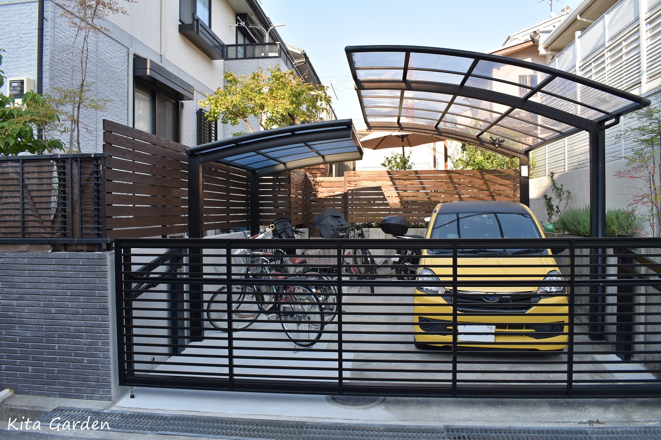 尼崎市の駐車場拡張リフォーム工事