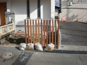 吹田市の新築外構工事フェンス