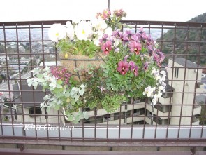 芦屋市のハンギングガーデン