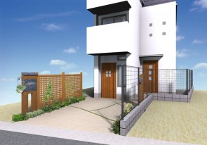 西宮市の外構のプラン図面