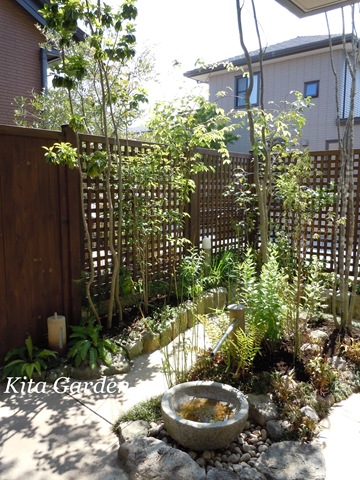 三田市の和風のお庭
