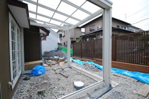 豊中市の庭リフォーム工事