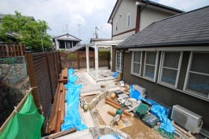 豊中市の庭リフォーム工事