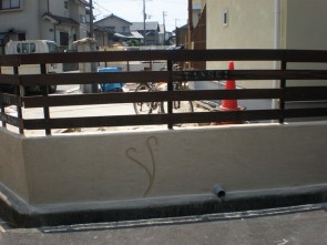 加古川市の新築外構のフェンス工