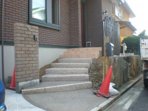 川西市の新築外構工事