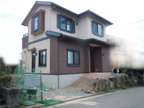 川西市の新築外構施工前