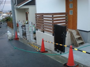 大阪高槻市の新築外構工事