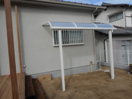 神戸市の洗濯物干し屋根