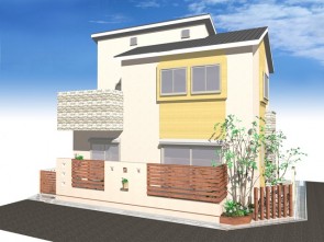 伊丹市の外構と庭リフォームプラン図面