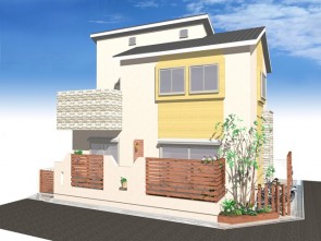 伊丹市の外構と庭リフォームプラン図面