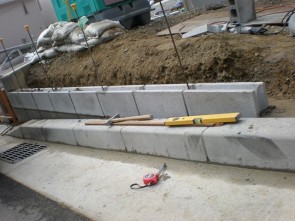 西宮市の南欧風の新築外構工事