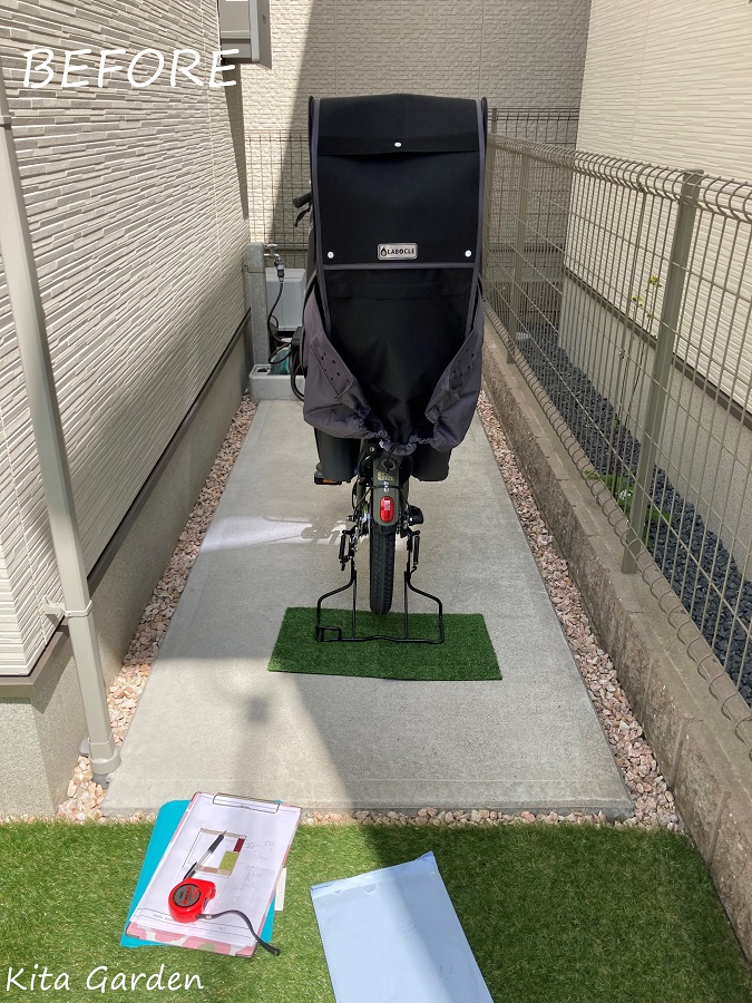 大阪の自転車置き場リフォーム工事