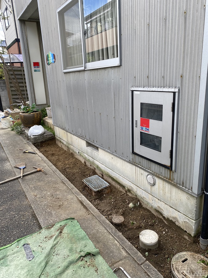 伊丹市K様邸の外構土間リフォーム工事