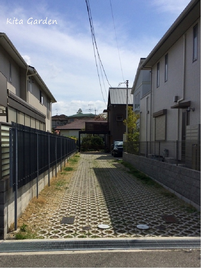 西宮市の旗竿地の外構リフォーム工事