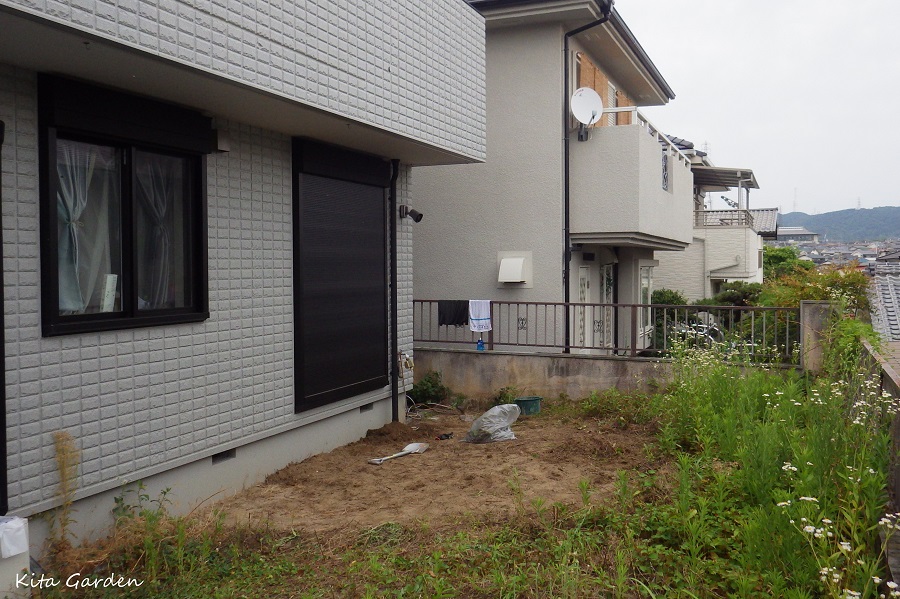高槻市の庭リフォーム施工事例