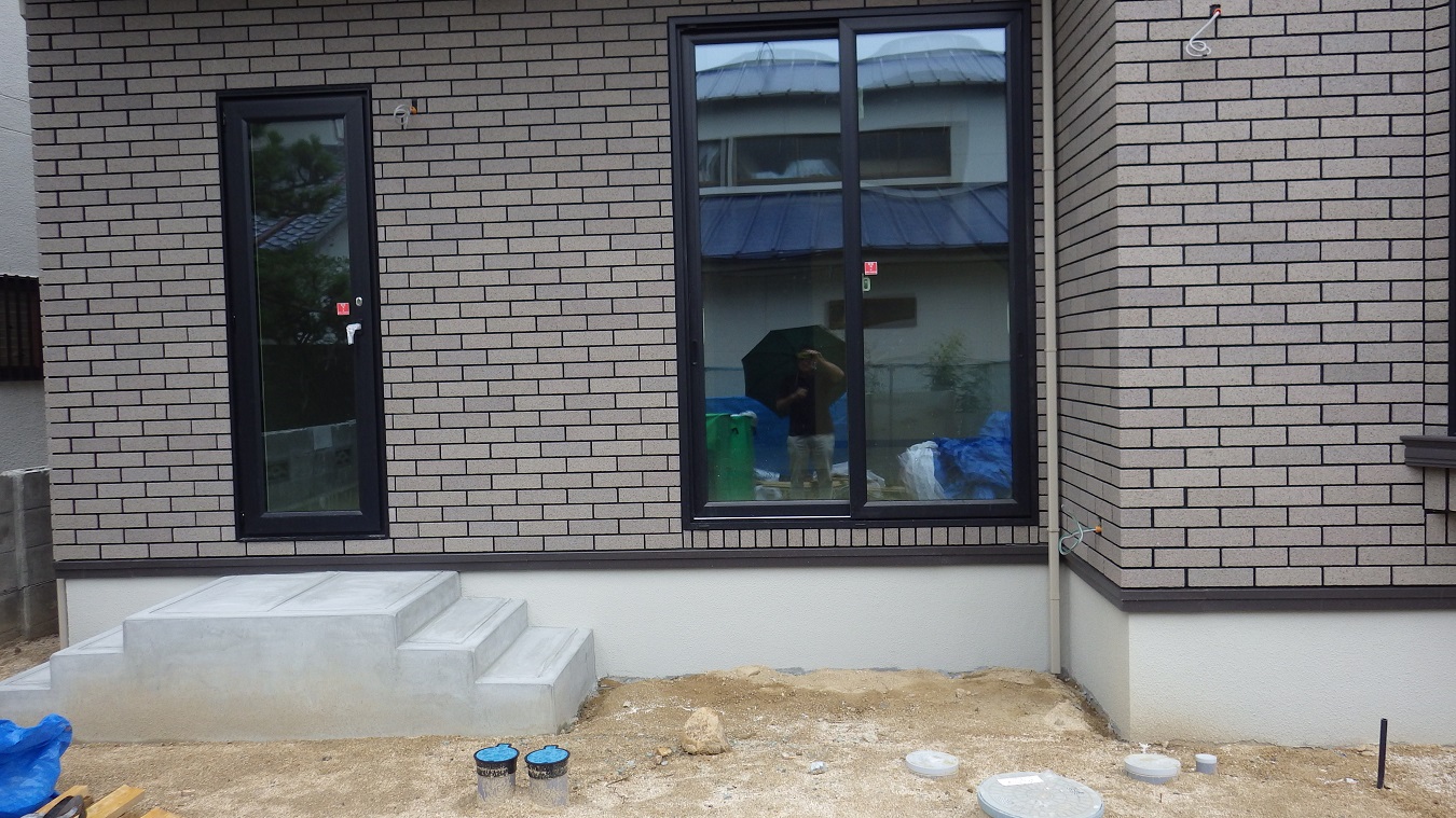 芦屋市の新築庭工事