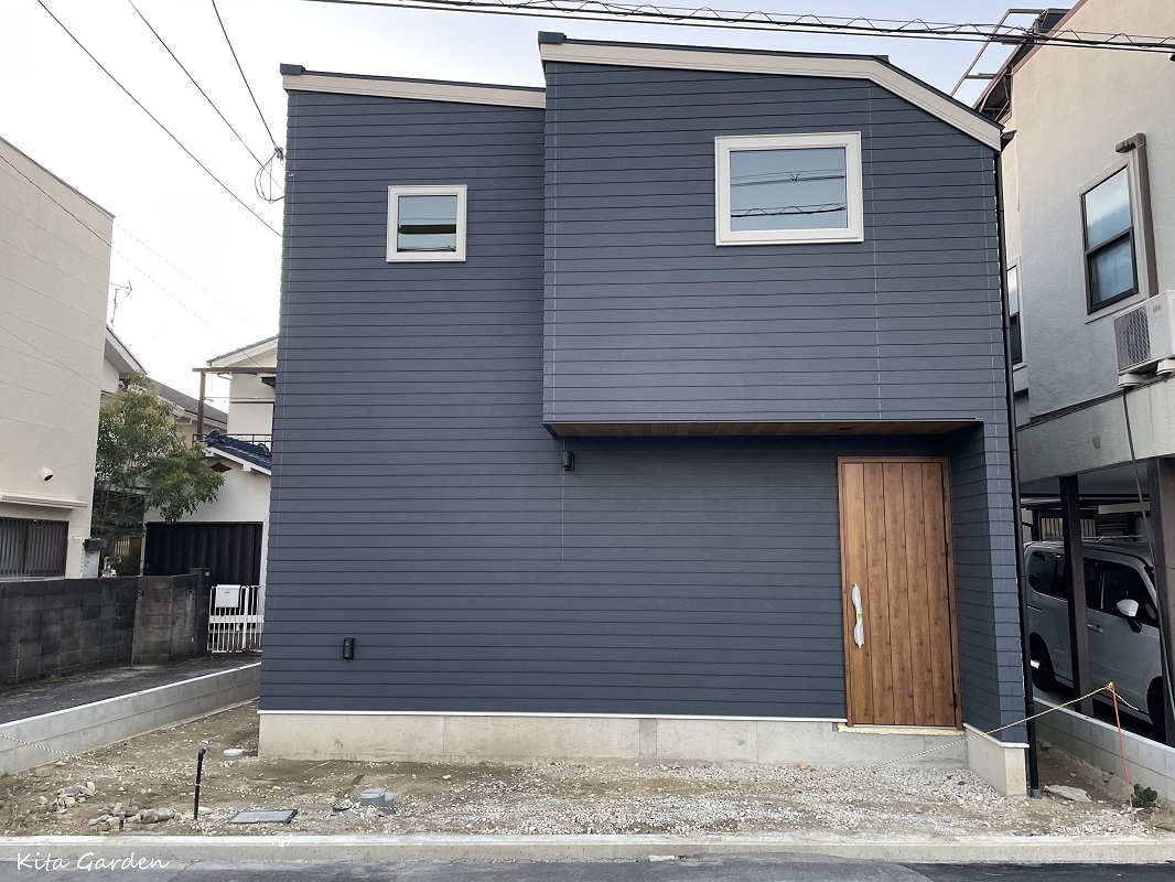 伊丹市での新築外構庭工事