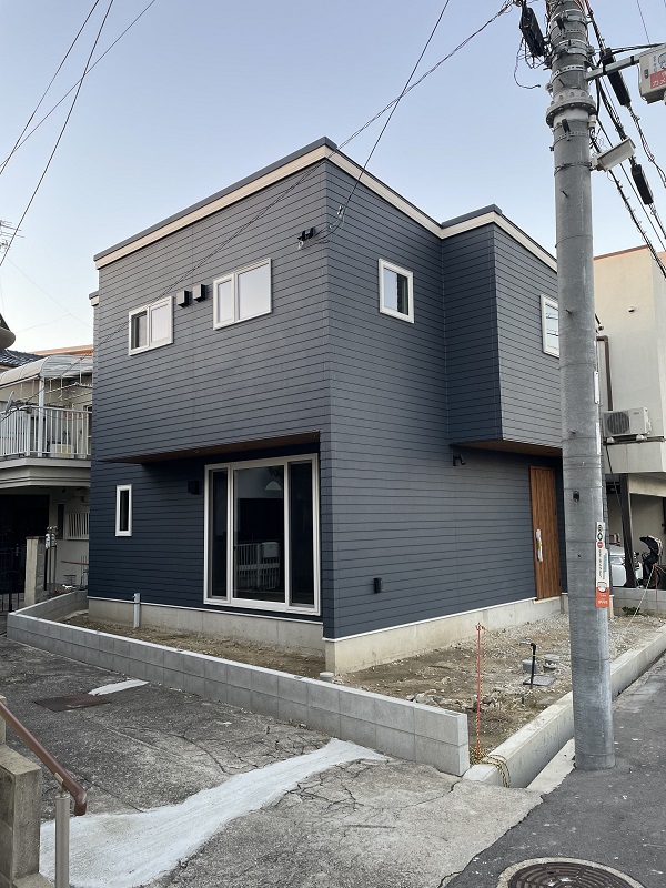 伊丹市の新築外構と庭工事