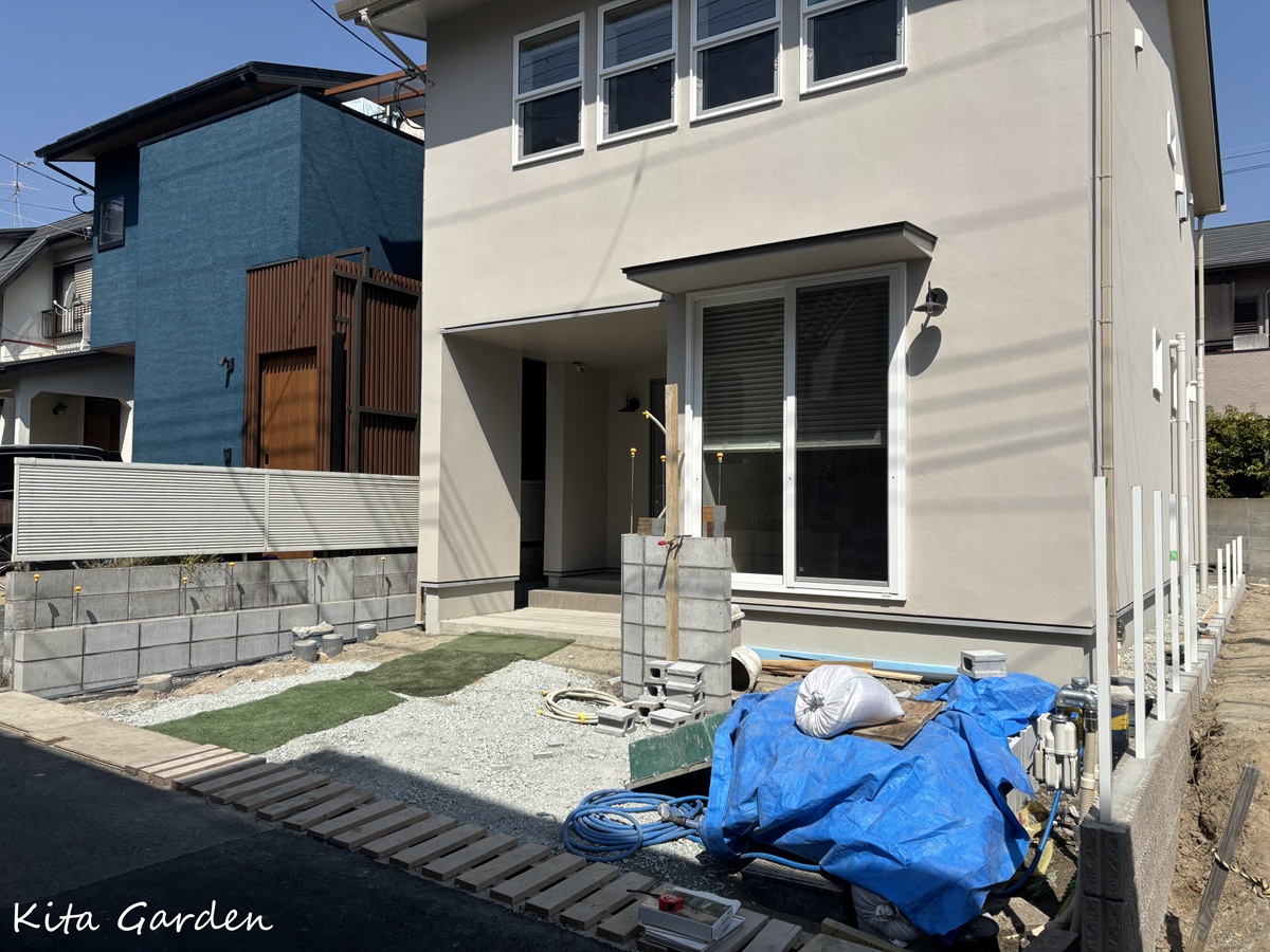 西宮市の新築外構工事