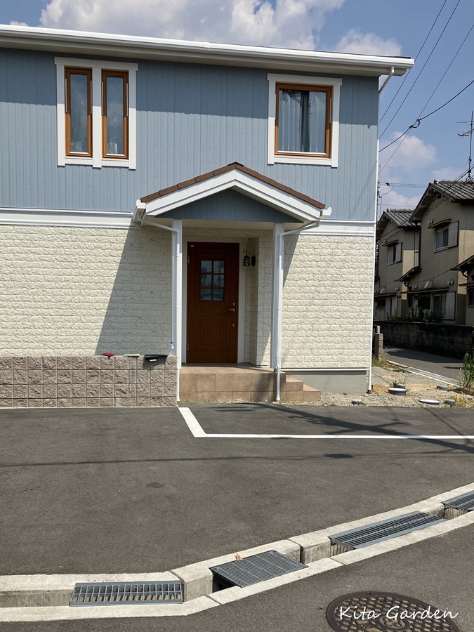 新築外構庭の目隠しフェンス設置前