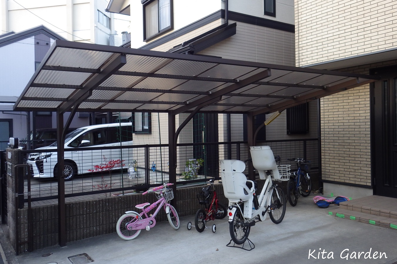 カーポートをリノベーションでサイクルポートに