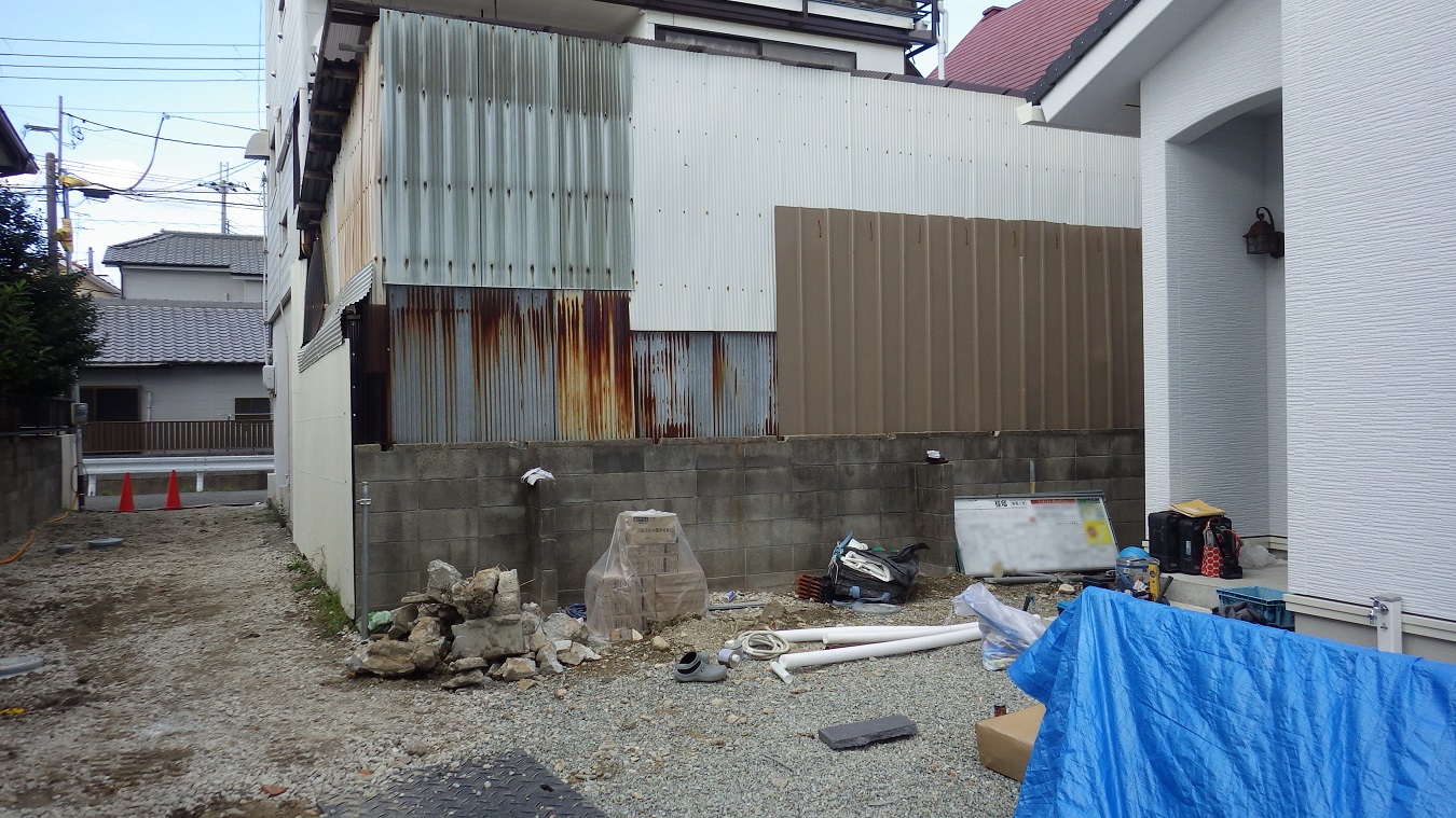 伊丹市の新築外構工事