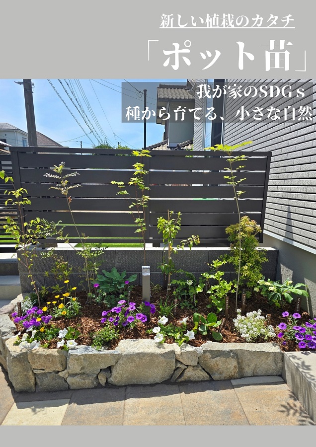 新しい植栽スタイルポット苗