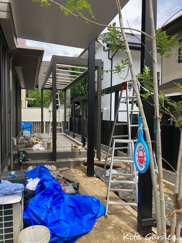 大阪府吹田市S様邸の庭リフォーム工事