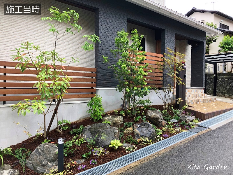 高槻市O様邸の外構と植栽