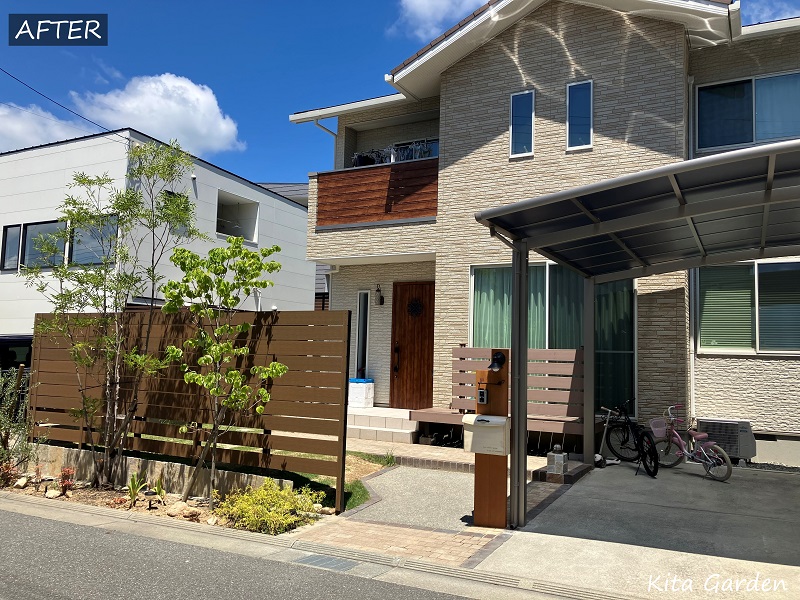 宝塚市F様邸の外構リフォーム工事