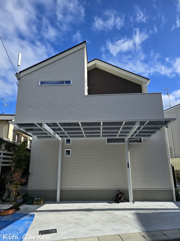 宝塚市S様邸の新築外構と庭工事