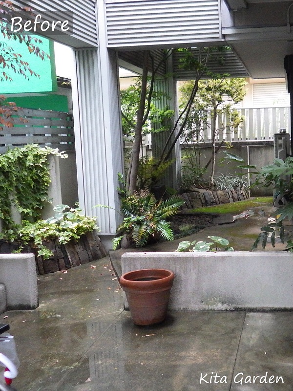 兵庫県尼崎市の庭リフォーム工事