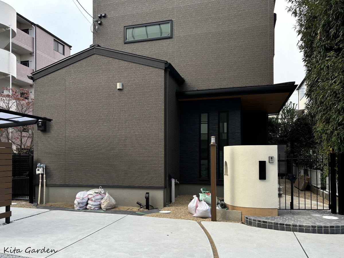 伊丹市の新築外構工事