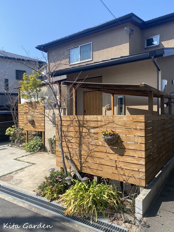 池田市で施工した和風ナチュラルエクステリア