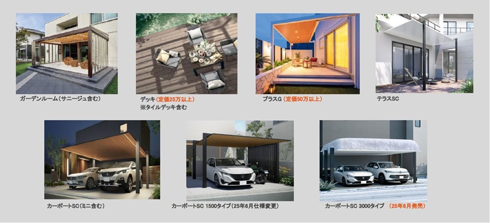 LIXILお庭にGotoキャンペーン2025春対象商品