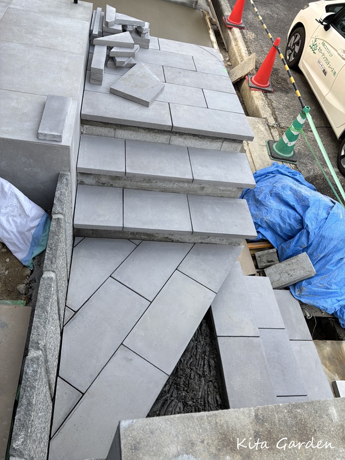 宝塚市の新築外構庭工事