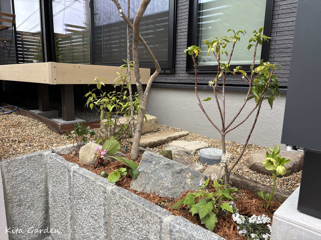 宝塚市の住友林業の家で施工した植栽